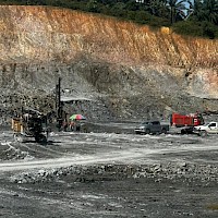 Grade Control Drilling at BRC2 Open Pit